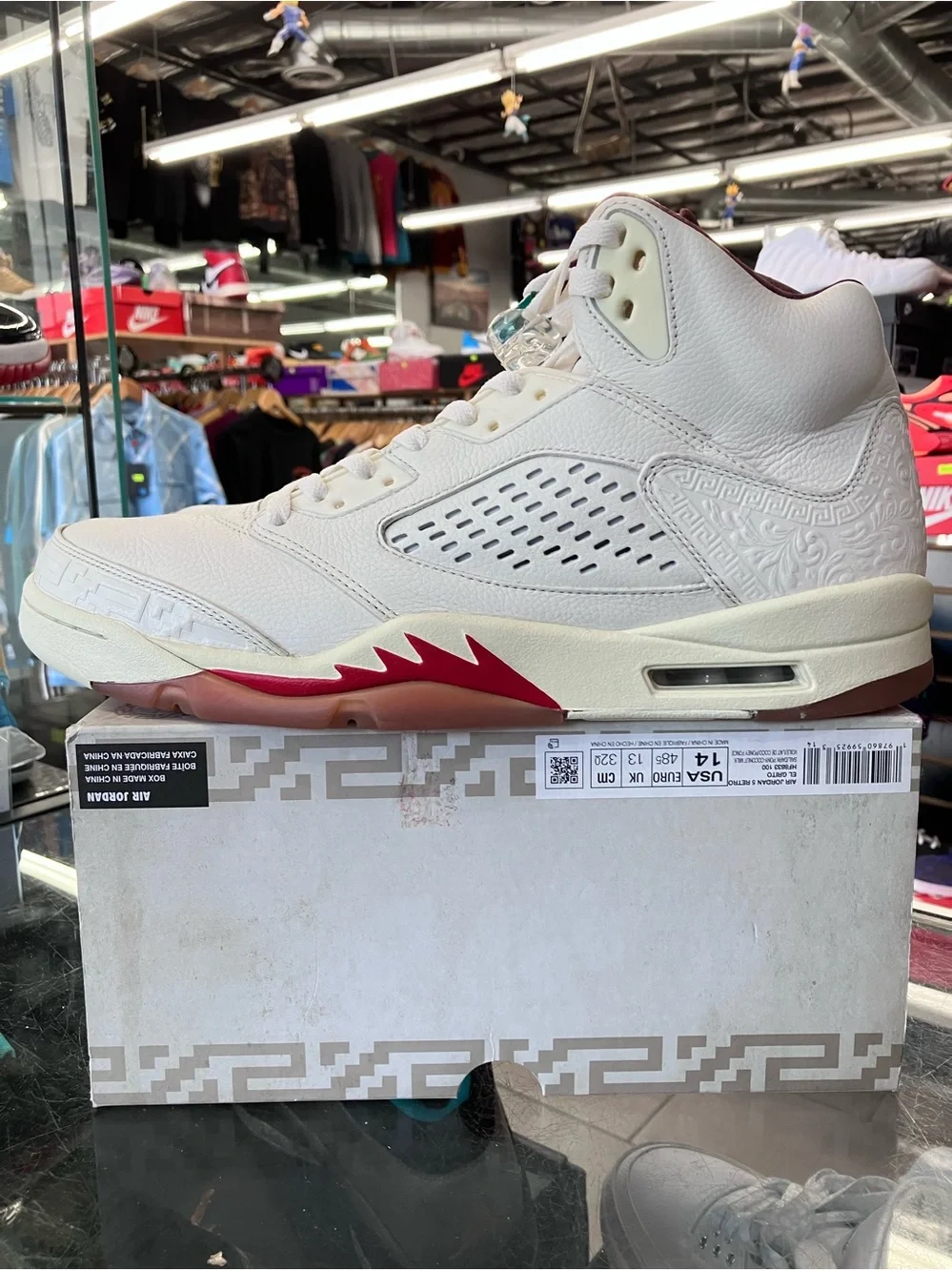 Air Jordan 5 Retro El Grito Sail Size 14